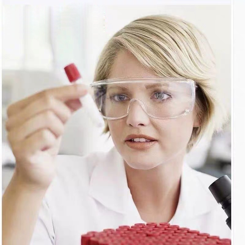 FDA CE Safety Goggles Transparent High Definition Reinforced Protective Glasses, Custom Logo Available 5241
