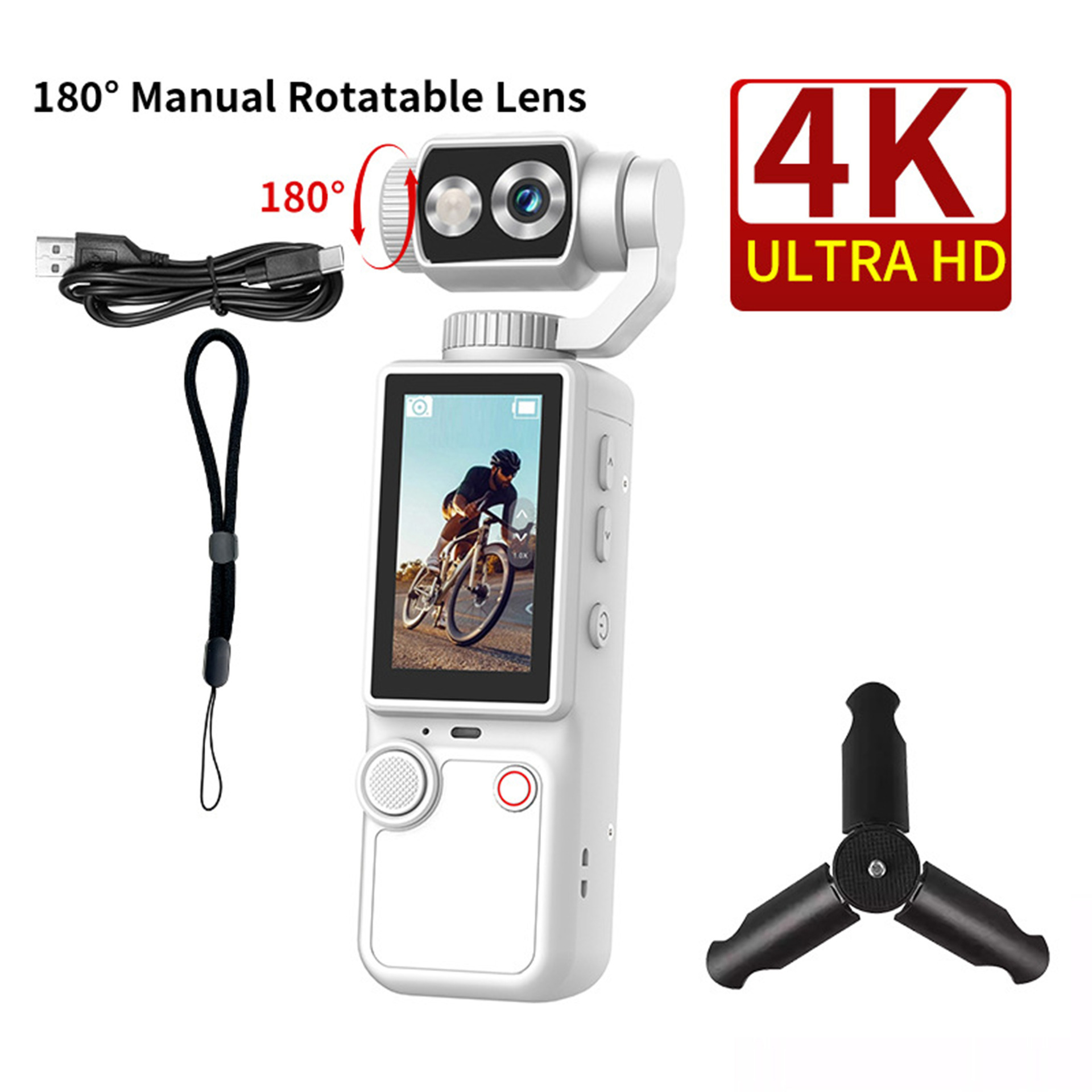 Q8 handheld outdoor sports camera ultra-clear autofocus conference recording portable pocket camera