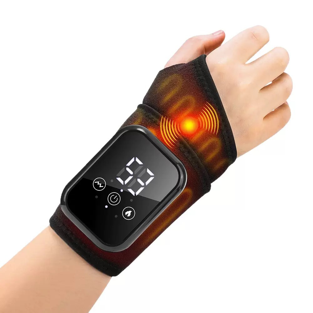 Hand Massager Wrist Heat Compress Tenosynovitis EMS Electric Pulse Wrist Joint Physiotherapy Heating Wrist Massager