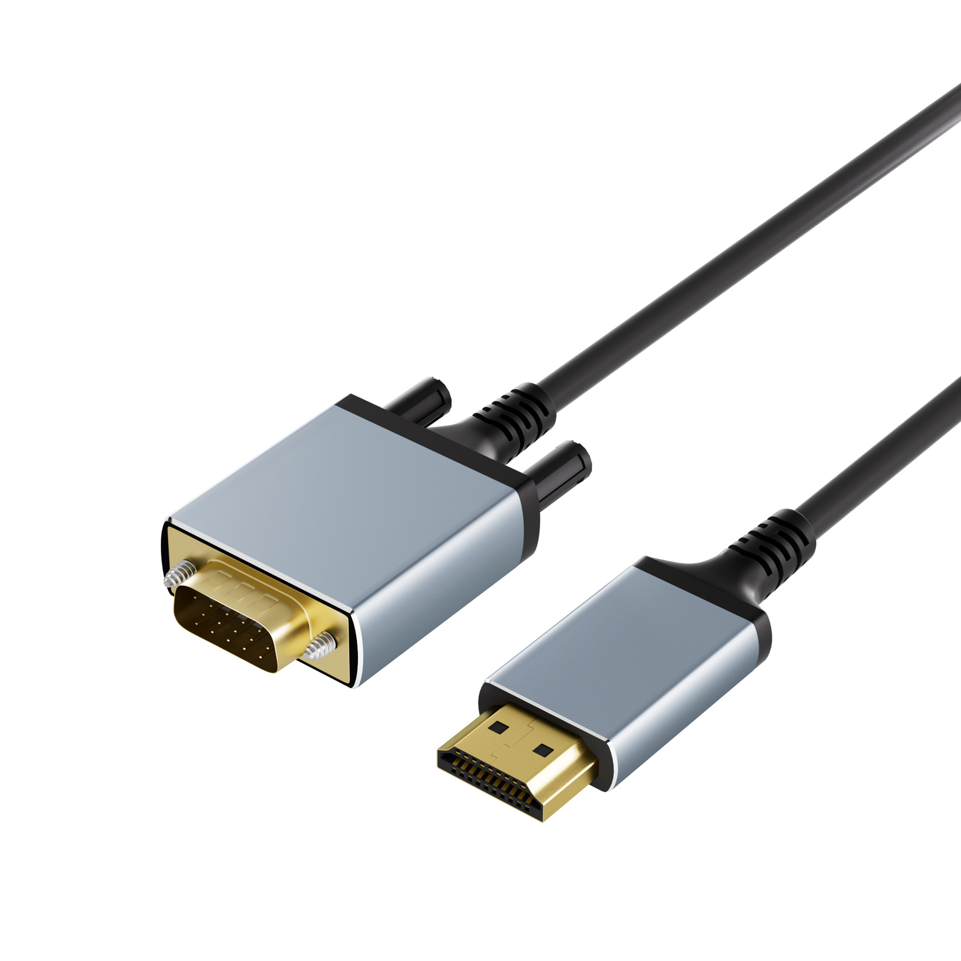 HDMI to VGA 1.8m adapter cable 1080P60HZ with chip HD monitor video projection converter