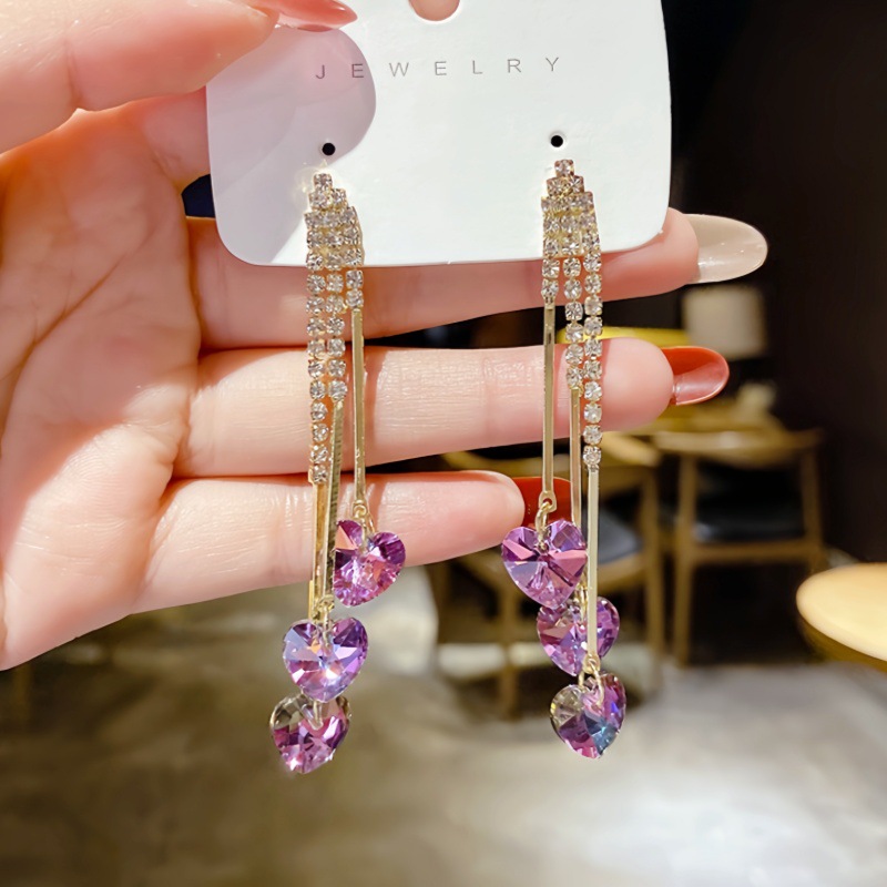 New tassel earrings women ear studs exquisite ear accessories women