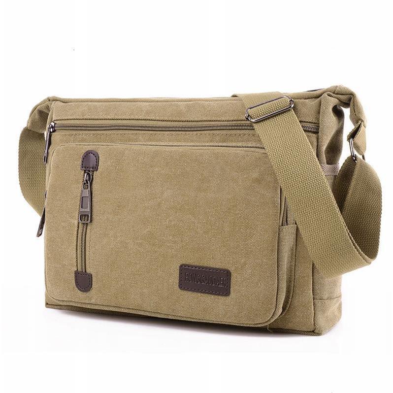 New shoulder bag crossbody outdoor canvas bag men's internship bag men's backpack