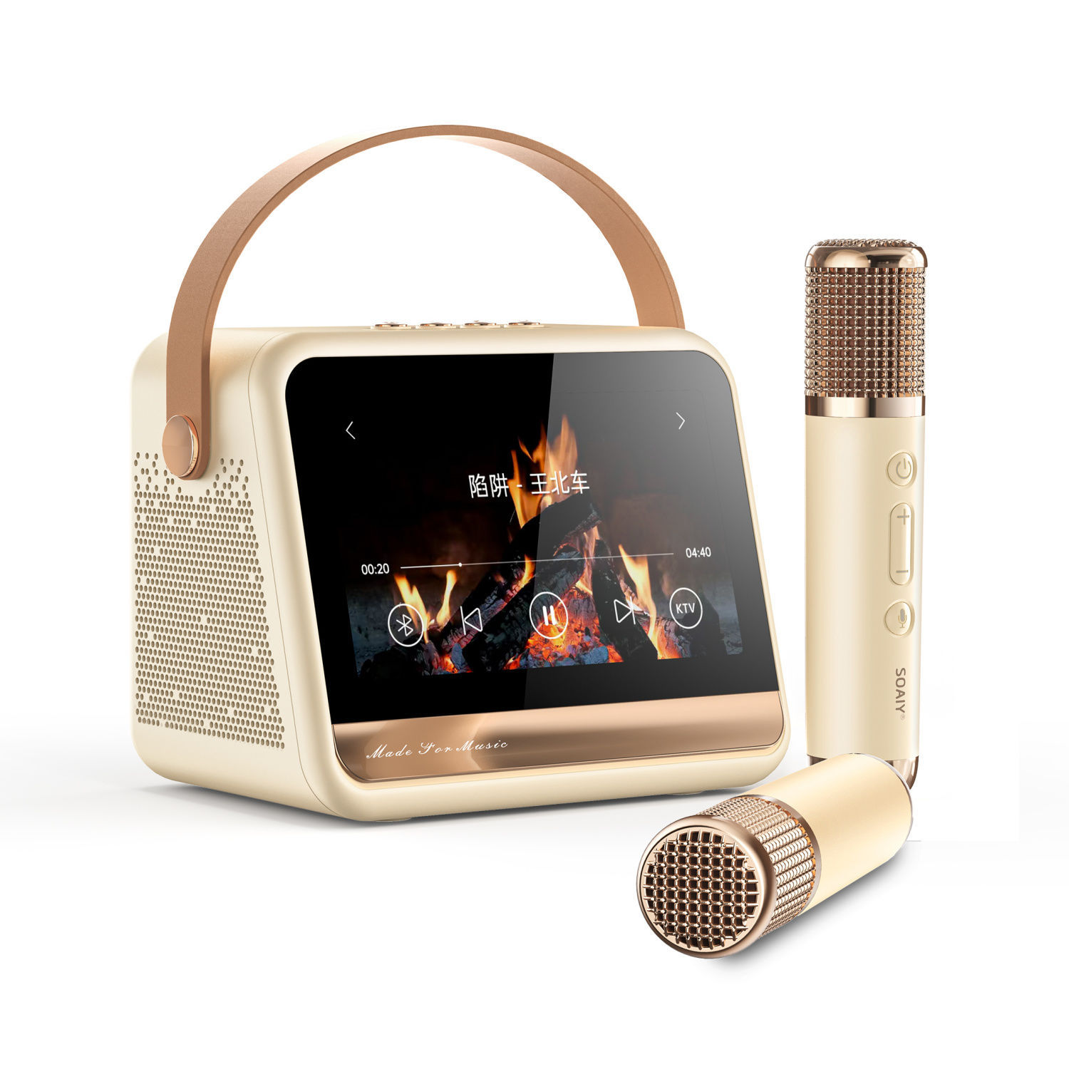 Soai GC520Pro Lyrics Speaker Outdoor Home K Song Microphone Microphone All-in-One Home KTV Bluetooth Audio
