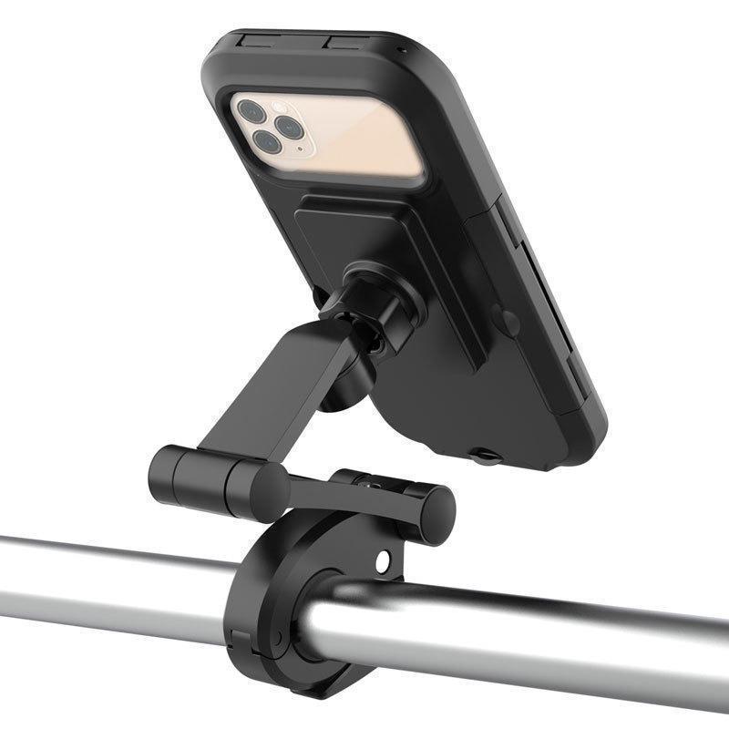 Motorcycle Electric Vehicle Phone Holder Bicycle Waterproof Bag Navigation Touch Screen Telescopic Handlebar Waterproof Bracket
