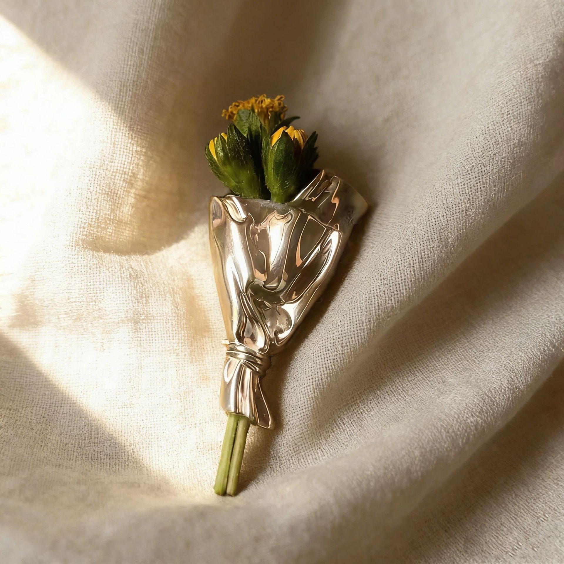 New Flower Brooch Freely Wearable Flower Brooch Exquisite Niche Brooch