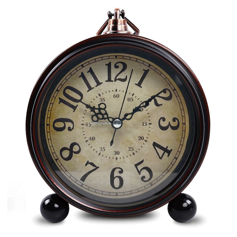 5.5-Inch Metal Silent Large Alarm Clock Desk Clock Children Student Desktop Large Alarm Clock