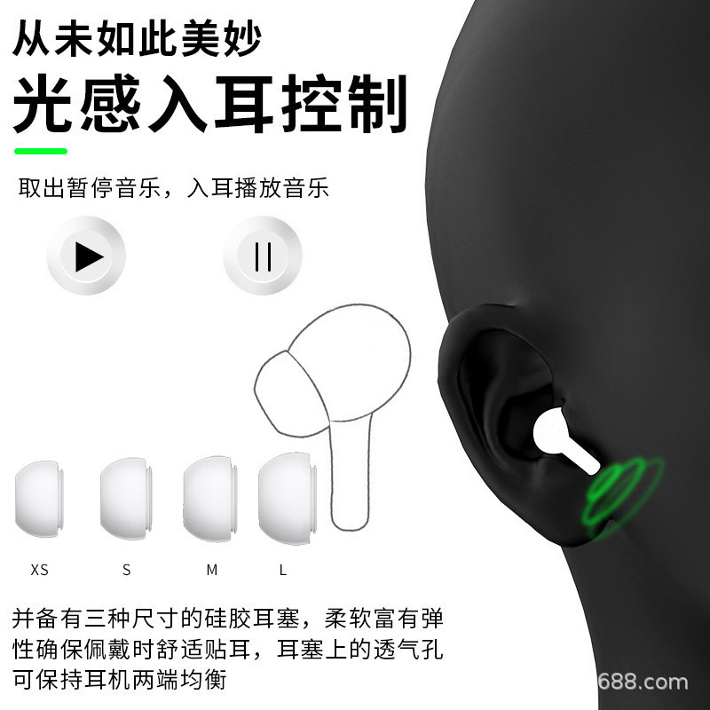 Lightning Warehouse Huaqiangbei Fourth Generation Fifth Generation Bluetooth Earphones Long Battery Life Wireless In-Ear Noise Reduction Earphones