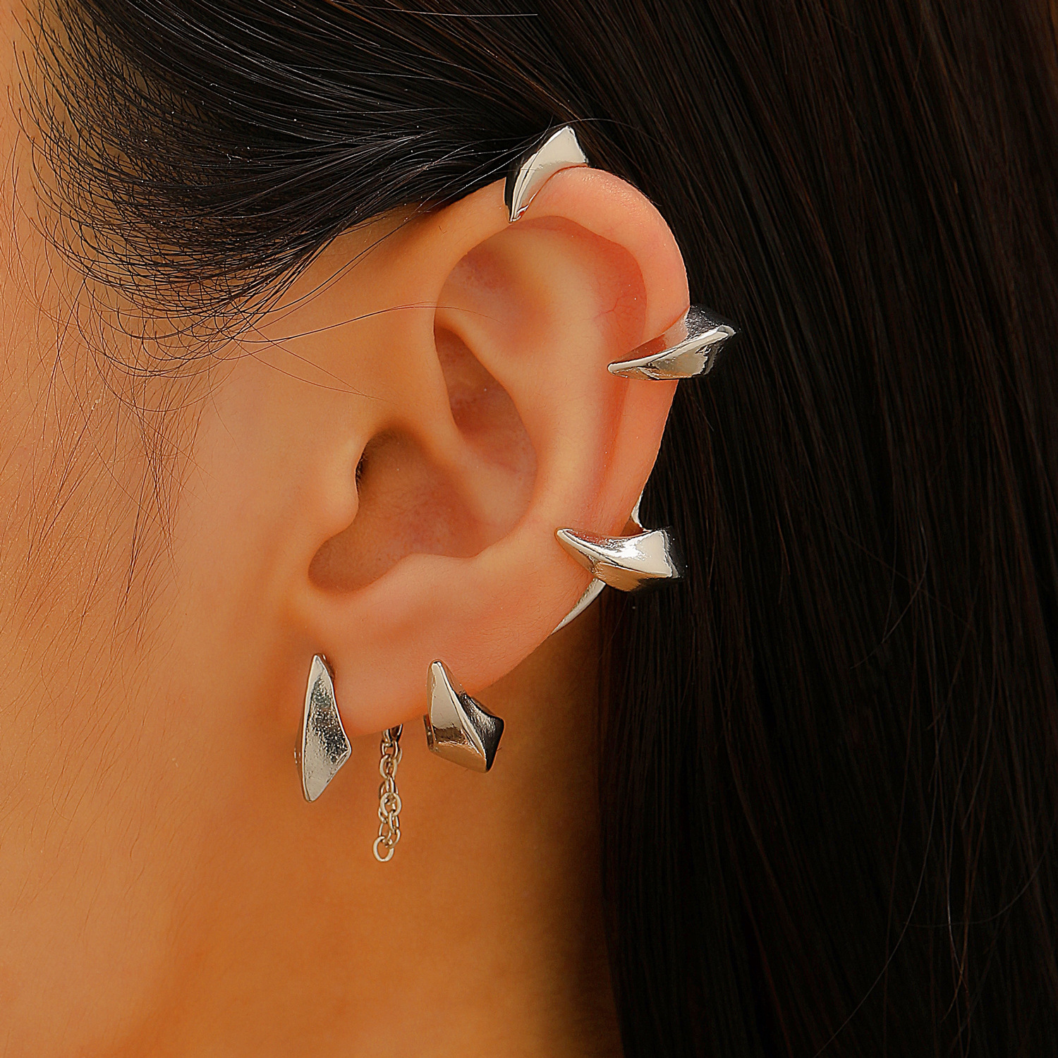 Gothic Demon Claw Ear Cuff Women Punk Alloy Ear Bone Clip Ear Clip No Piercing