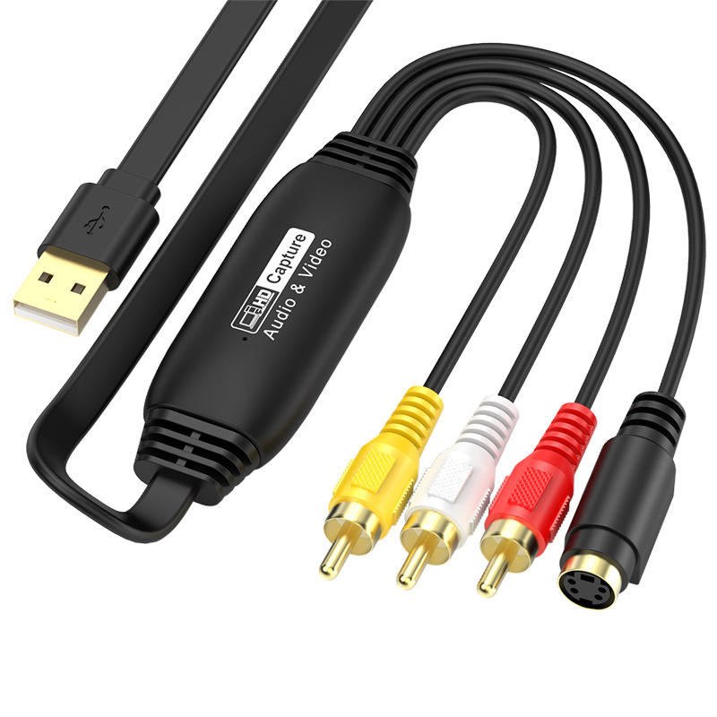 CVBS + S-Video to USB Video Signal Image Capture Card 1080P Surveillance Capture Card