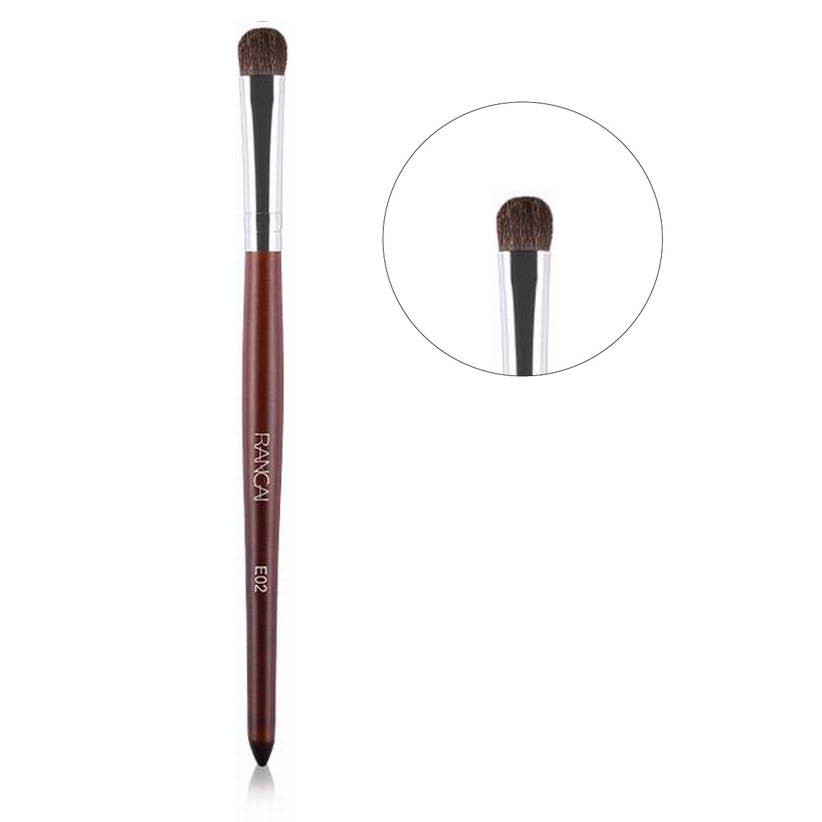 Single Pure Horse Hair Eyeshadow Brush Detail Blending Brush Eye Makeup Brush Portable Large Soft Animal Hair Eyeshadow Brush