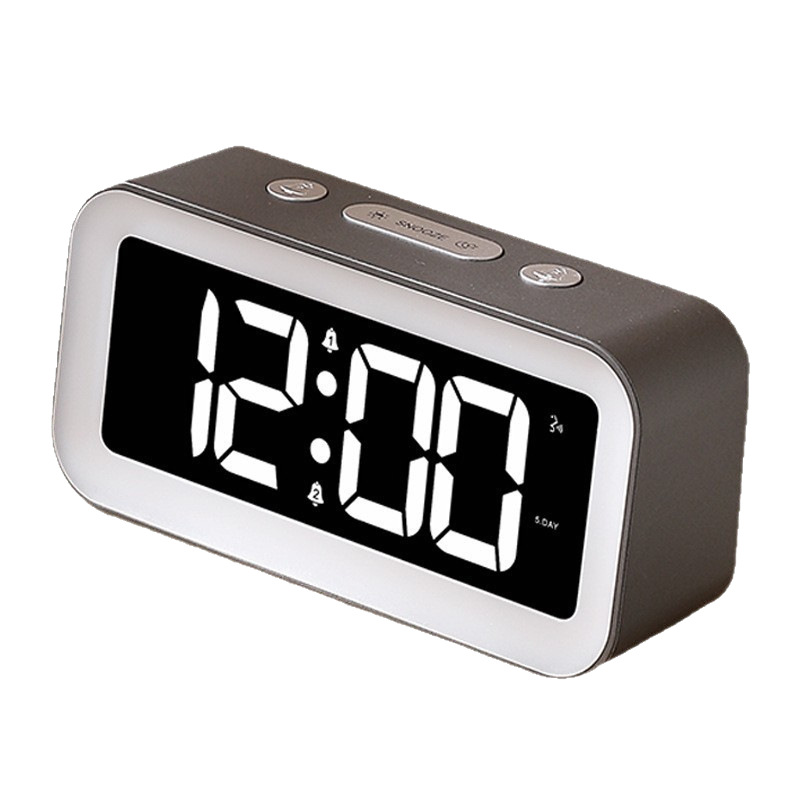 2026 RGB colorful seven-color small night light student desktop alarm clock desktop night light