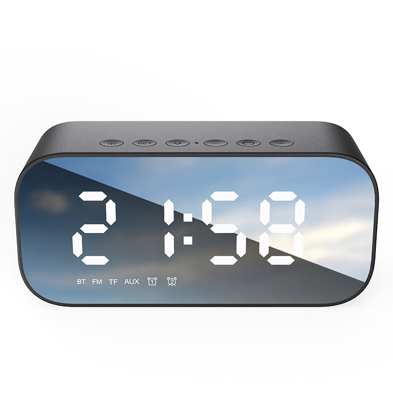 Bluetooth speaker multifunctional clock alarm clock new Bluetooth audio Mid-Autumn Festival gift Bluetooth speaker