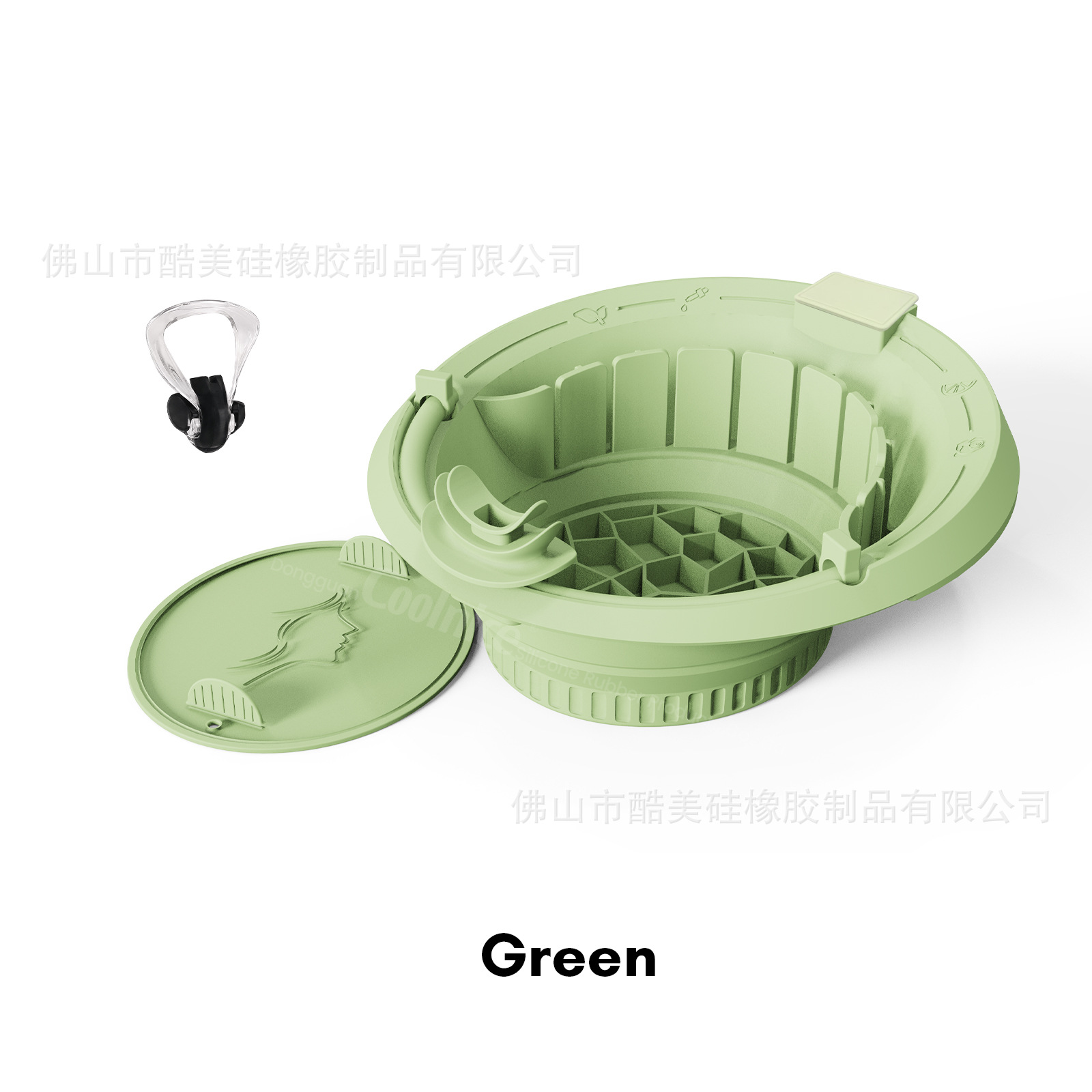Foldable face basin portable ice pack mold ice water compress facial care travel silicone basin