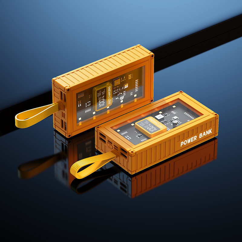 120W Fast Charging GaN Container 2/3/50000mAh Power Bank Mobile Power Supply