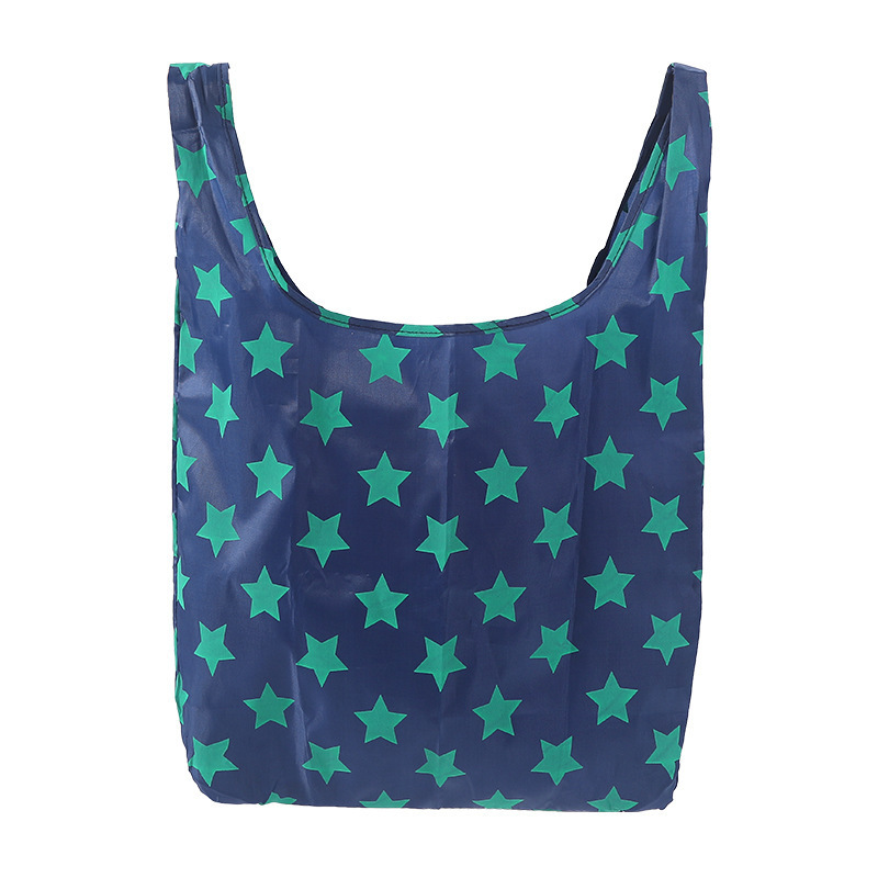 Waterproof Shopping Bag, Portable Plastic Bag for Supermarket, Eco-friendly Solid Color Foldable Storage Bag