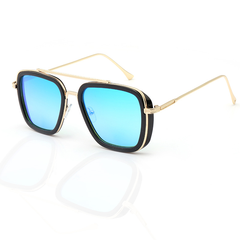 IRON TONY Iron Man 4 Sunglasses, Square Frame Sunglasses, Punk Style
