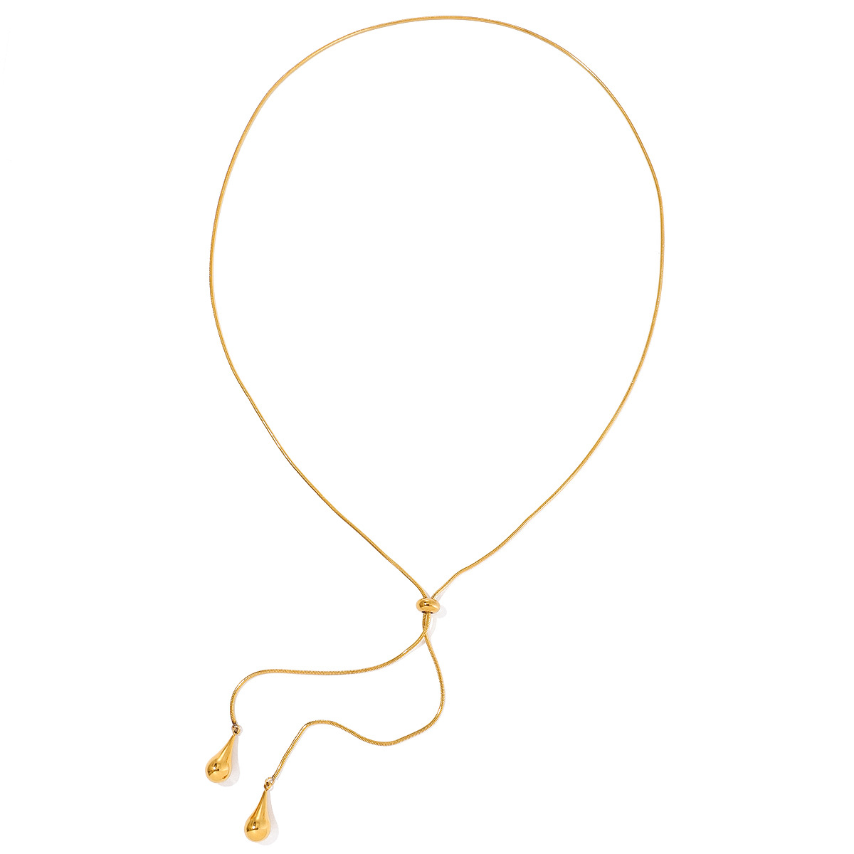 Jieding titanium steel long necklace y-chain sweater chain stainless steel accessories niche