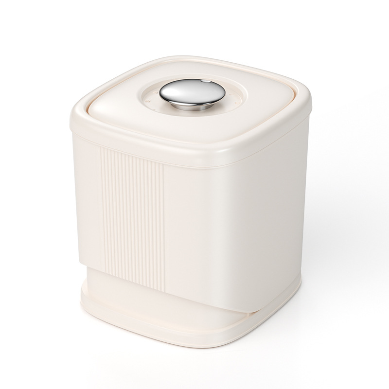 Automatic Rice Inlet Rotatable Insect-Proof Rice Bucket Food-Grade Home Kitchen Sealed Rice Container
