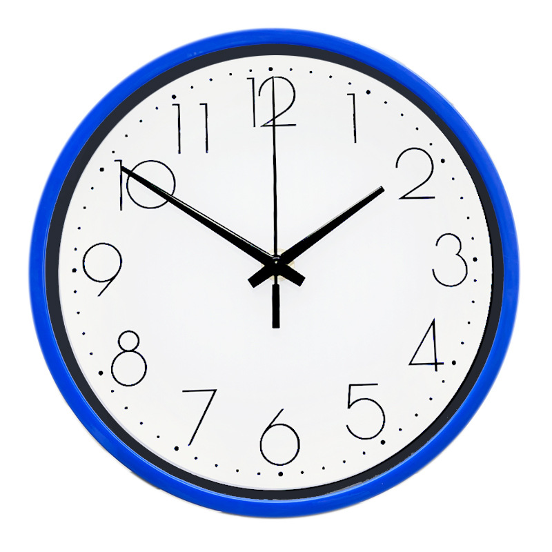 8-inch Silent Wall Clock Compass Movement Kitchen Bedroom Clock Can Add Logo Round