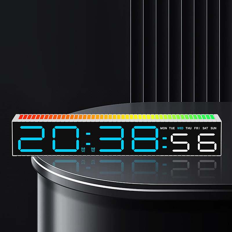 LED Electronic Clock Simple Alarm Clock Pickup Light Clock Electronic Clock Bedside Ornament 5517