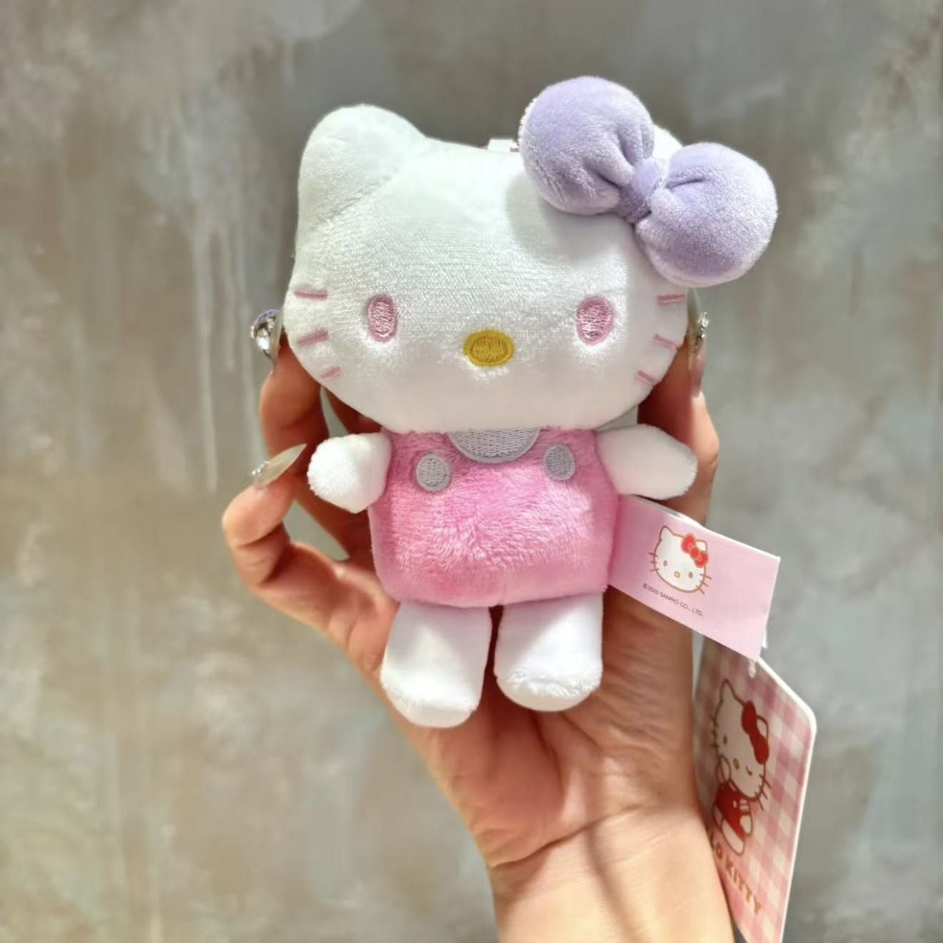 Sanrio genuine hellokitty plush toy doll pendant keychain bag charm toy Kitty cat wholesale