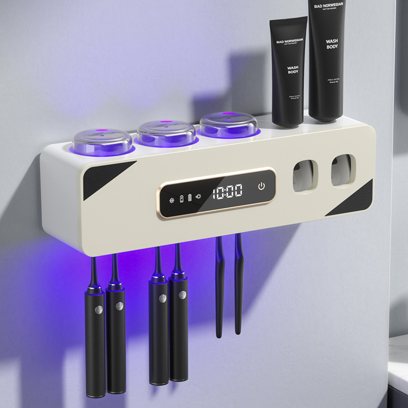 Smart toothbrush head touch-controlled sterilization drying toothbrush holder no-drill wall-mounted sterilizer exclusive supply