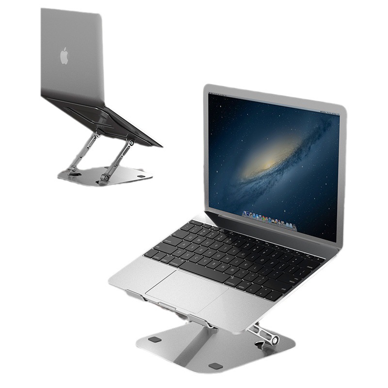 New metal computer stand notebook tablet vertical stand adjustable folding portable stand hollow heat dissipation