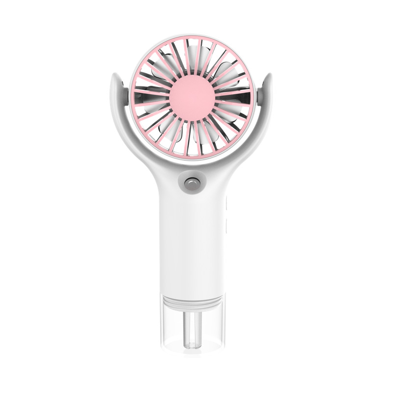 New Spray Fan USB Charging Portable Neck Fan Student Dormitory Portable Hydrating Cooling Small Fan