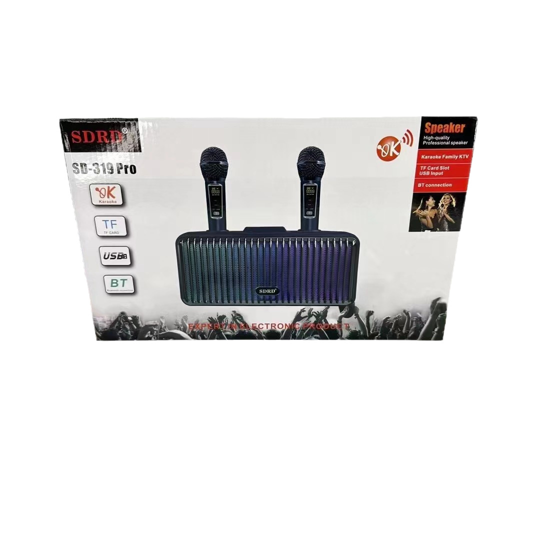 SD319PRO Home TV KTV Bluetooth Speaker Microphone All-in-One Children's Microphone Speaker Outdoor Karaoke Machine