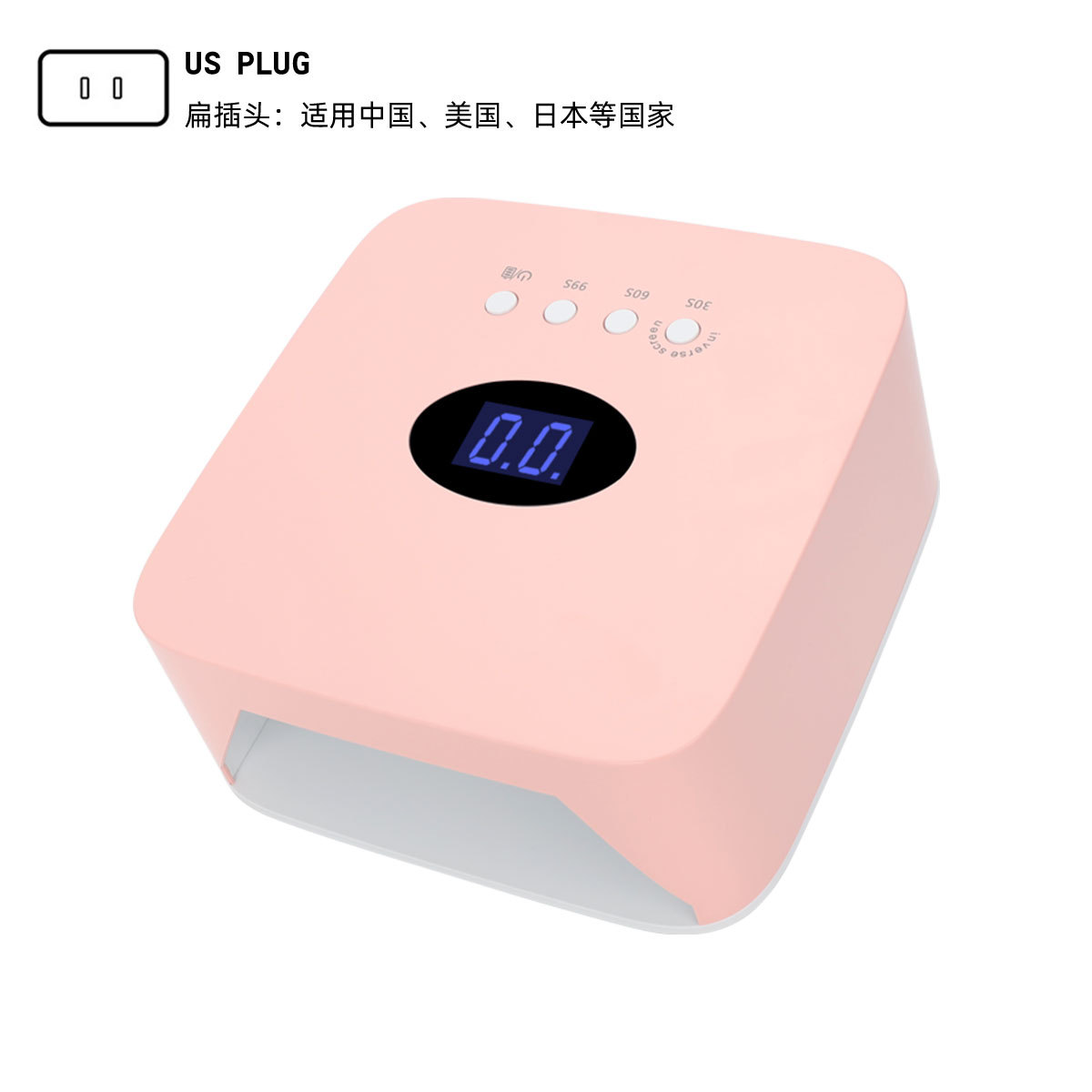 Large Capacity Rechargeable LED UV Lamp Portable Wireless Dual USB Fast Drying Smart Induction Nail Lamp