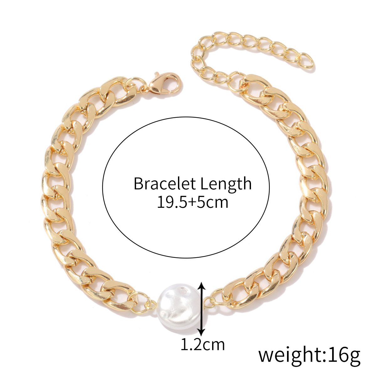 Baroque pearl irregular bracelet multi-layer irregular pearl bracelet