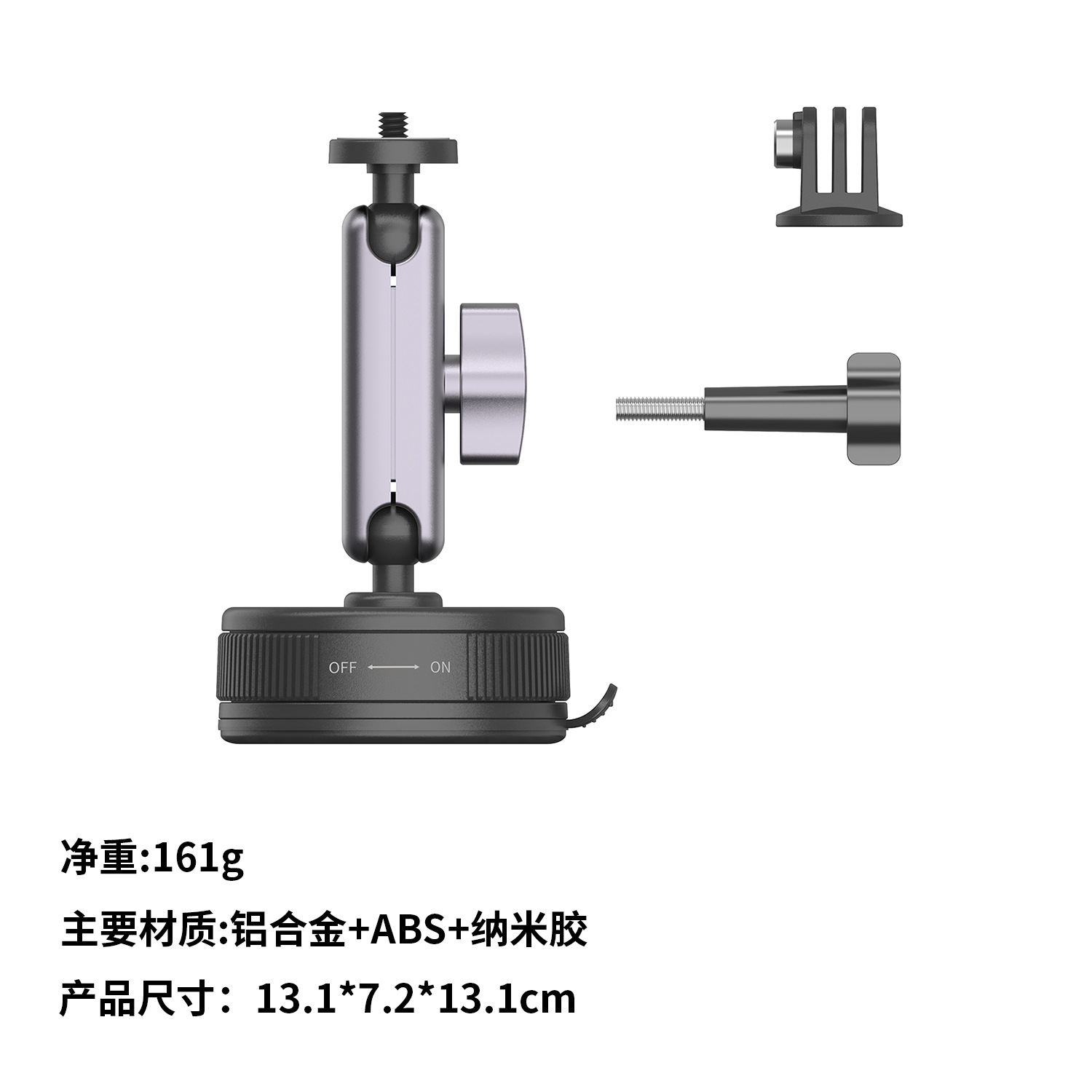 DJI Action 6/5 Pro/4 Car Suction Mount Gopro Sports Camera Car Shooting Bracket Fixed Shooting
