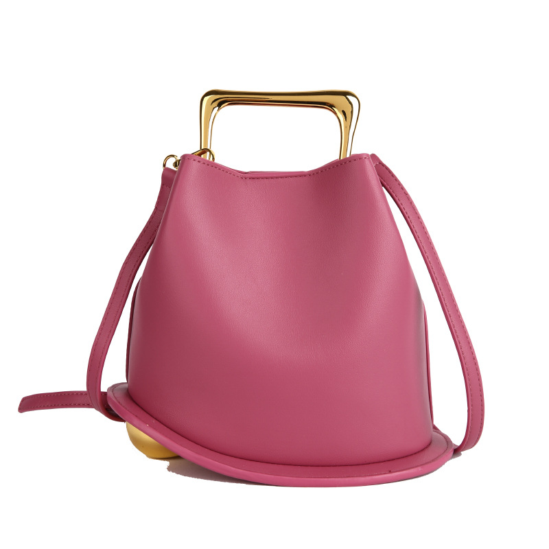 Bucket New Women's Bag Textured Handheld Shoulder Crossbody Bag