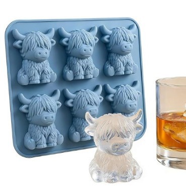 New Cute Bunny Silicone Mold Highland Cow Silicone Mold