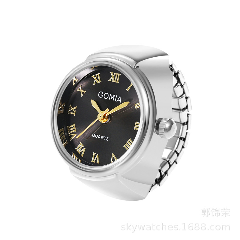 Sunray UP Watch Ring Women's Ring Mini Cute Student Finger Watch See Time Can