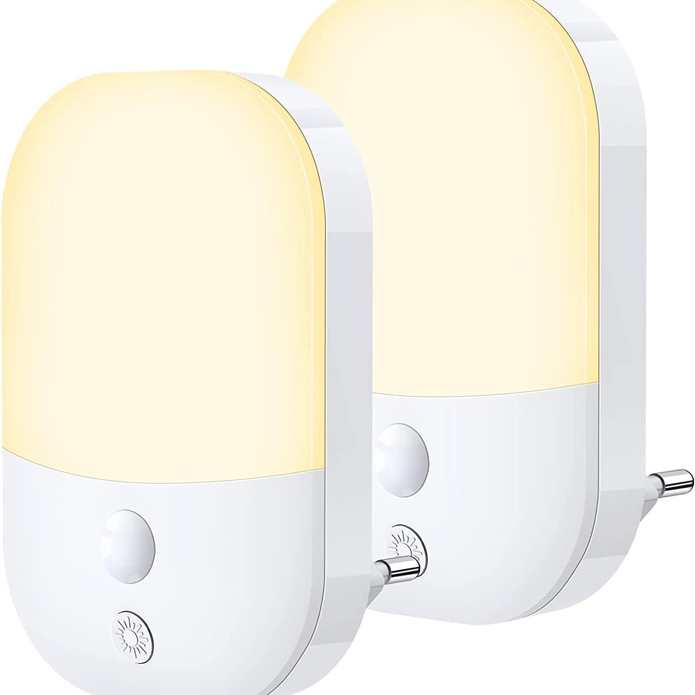 LED light-sensing night light sleeping bedroom bedside stair smart energy-saving sensor light night light plug-in