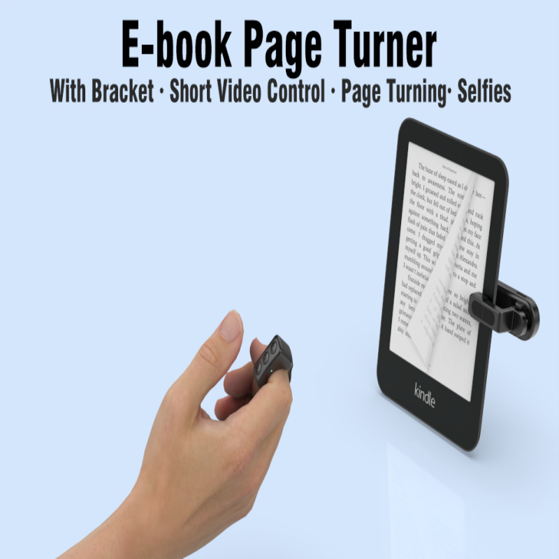A07ultra telescopic clip Kindle Bluetooth remote control ring selfie stick short video novel page turner