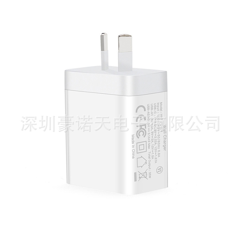3USB+1C Multi-Port Charger QC3.0 EU US UK Fast Charger PD Phone Fast Charging Head