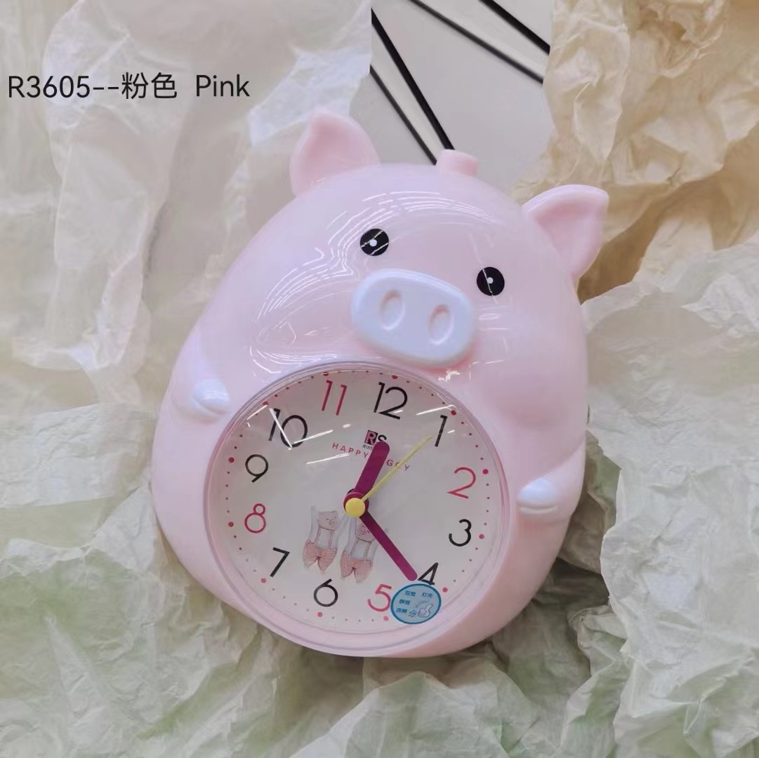 Sleepy pig dual voice talking alarm clock children special alarm clock accurate timing alarm clock