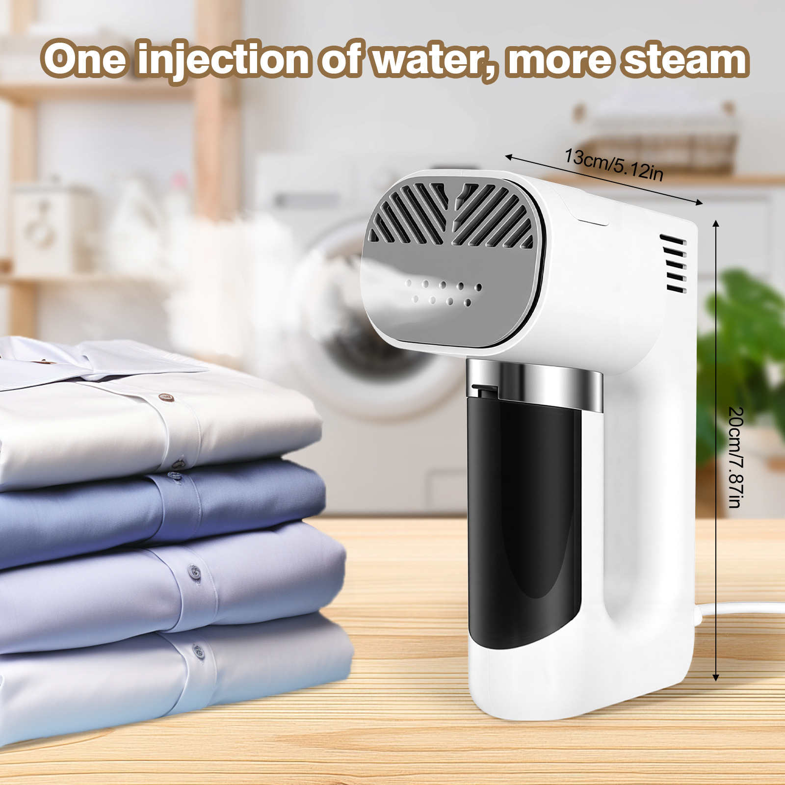 Adsorption Garment Steamer Handheld Small Household Two-Speed Suction Ironing Machine Dry and Wet Dual-Use Steam Iron