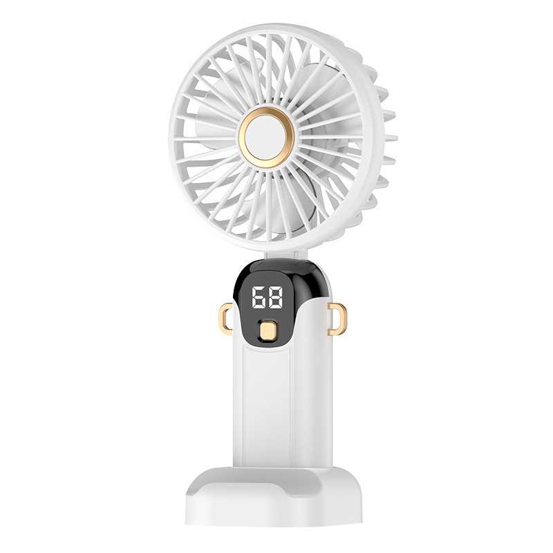 New Handheld Fan Small Foldable USB Strong Wind Mini Dormitory Neck Hanging