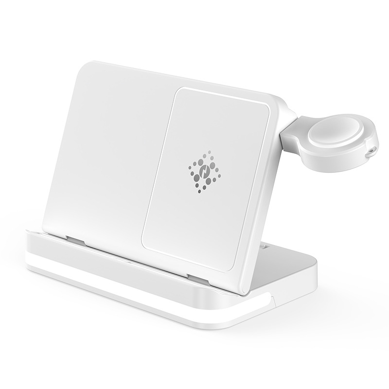 For Huawei Apple Samsung Phone Watch Earphone 3-in-1 Wireless Charger Foldable Wireless Charger