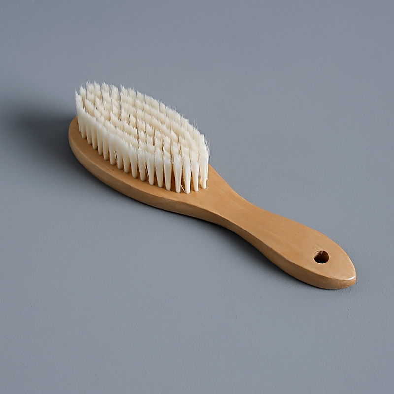 Solid wood soft-bristle shoe brush for washing shoes without damage, household shoe brush, multi-functional clothing brush, dedicated sports shoe brush