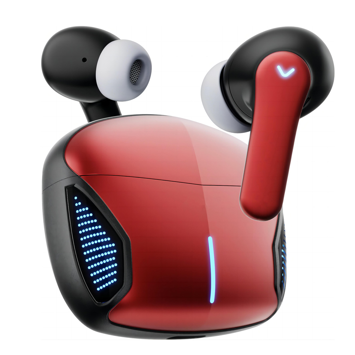 IVANTE Y1 Private Mold TWS Wireless Quad-Mic Call ENC Noise Reduction Low Latency Gaming Stereo Bluetooth Headphones