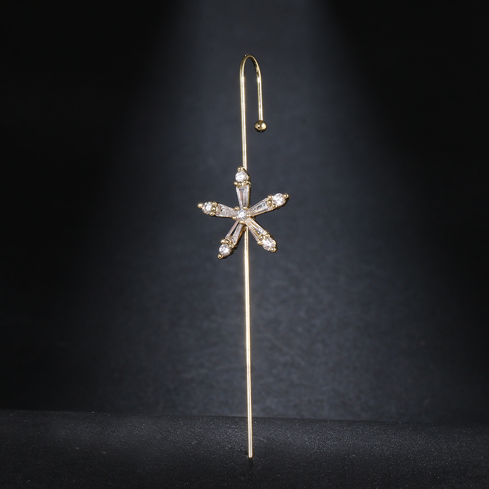 金色 五瓣花朵