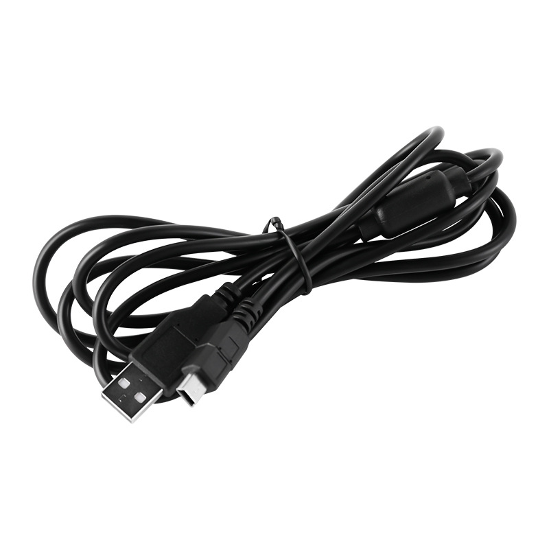PS3 controller charging cable USB data cable MINI5P data cable with magnetic ring black CE certified 1.8m