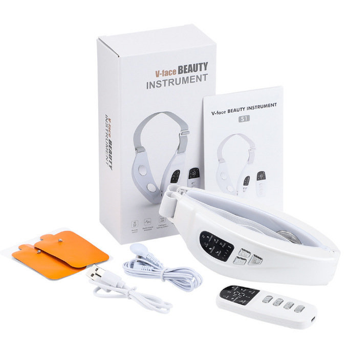 Smart Vibration Massage V Face Device Nasolabial Folds EMS Microcurrent Massage Chin Facial Beauty