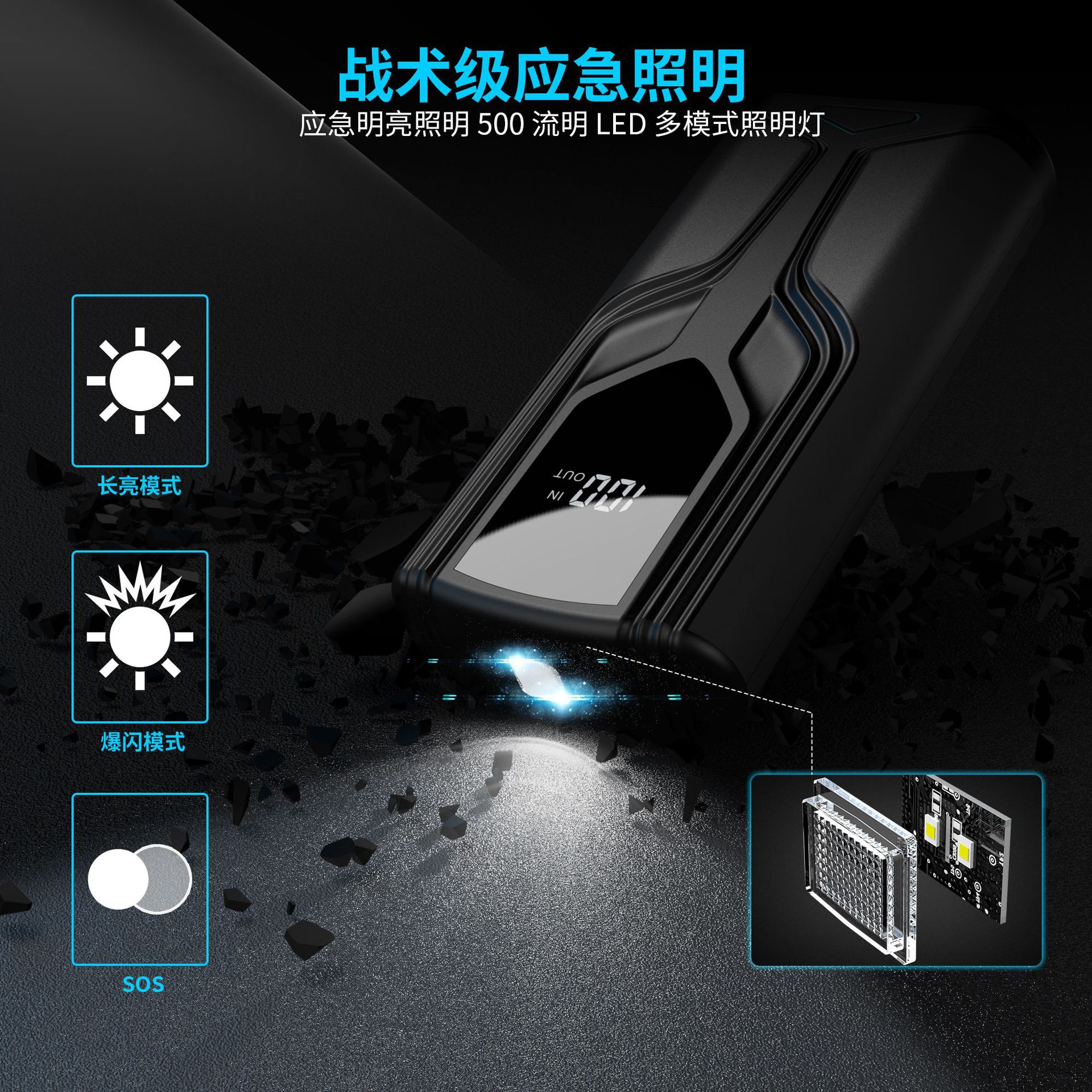 New Jump Starter Car Emergency Start Power Bank Booster Multifunctional 12V Start Power