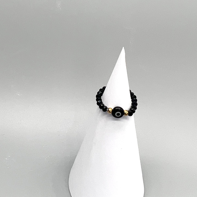 Fengxin Women's Fashionable Hand Accessories: Colorful Stretch Rings, Devil's Eye Rings, and Tail Rings