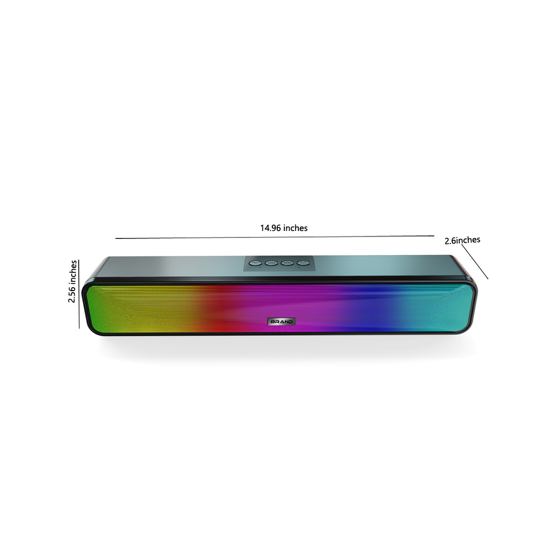 5.3 wireless Bluetooth speaker, 10W high power, plug-in card USB, long-strip stereo soundbar, direct shipping